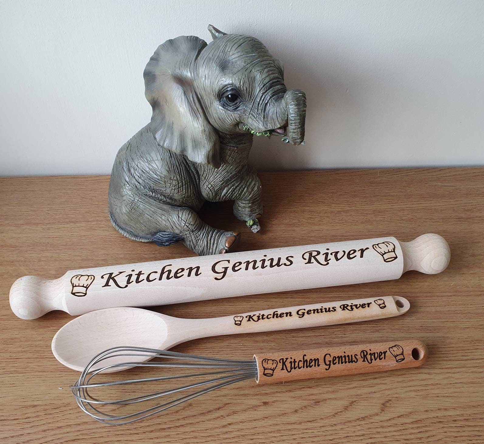 Personalised Engraved Baking Set Kitchen Utensils Childrens Etsy UK