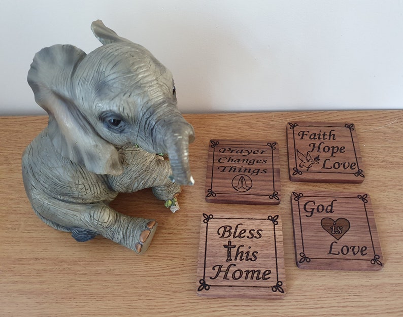 coaster square wooden coaster teacher gift personalised coaster square coaster Square Chunky Coaster personalised wooden coaster