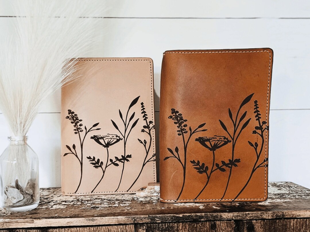 Personalized Leather Journal, A5 Notebook Cover, Customized Leather