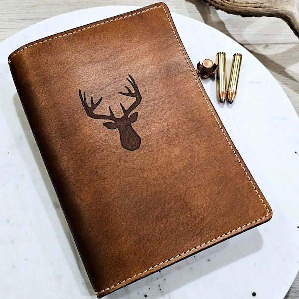 Leather Hunting Journal Cover Etsy