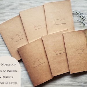 A5 Kraft Journal Insert: Lined or Blank Notebook
