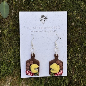 Cheese Board Earrings | Charcuterie Earrings | Polymer Clay Earrings | Lightweight Earrings | Handmade Jewelry | Statement Earrings