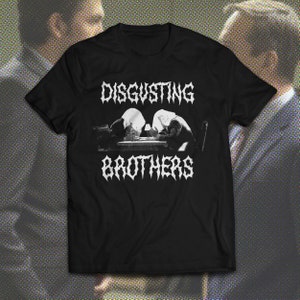 Repugnante Brothers Succession Tom Greg camiseta negra