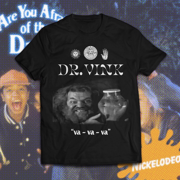 Dr. Vink mit einem "va va va" T-Shirt Are You Afraid Of The Dark Midnight Society Black Navy