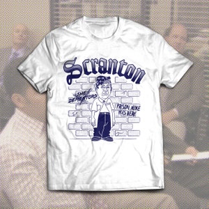 Prison Mike The Office White Grey Short-Sleeve Unisex T-Shirt