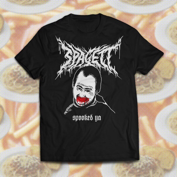 Spagett Spooked Ya Black Navy Short-Sleeve Unisex T-Shirt Tim & Eric