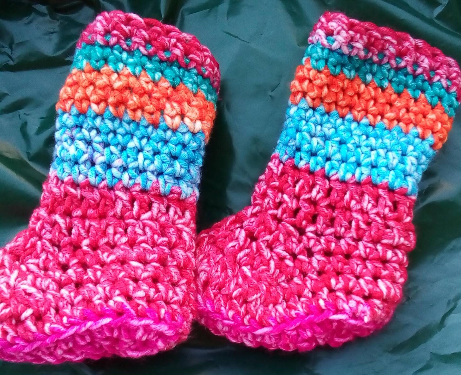 Crocheted Baby Boots 69 Months Baby Shoes Handmade Baby