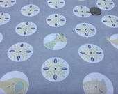 Magic Moon Cotton Nursery Animal Fabric - FQ, Half Yrd, Yrd, Squares