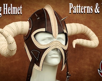 Leather Viking Helmet Patterns and Video Tutorial