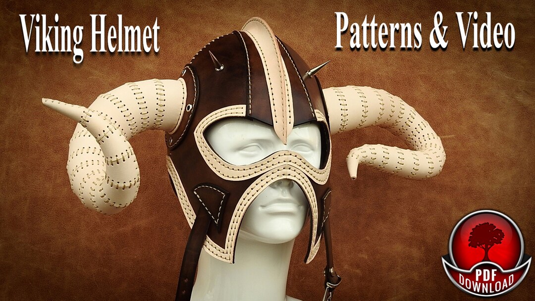 Leather Viking Helmet Patterns and Video Tutorial Etsy