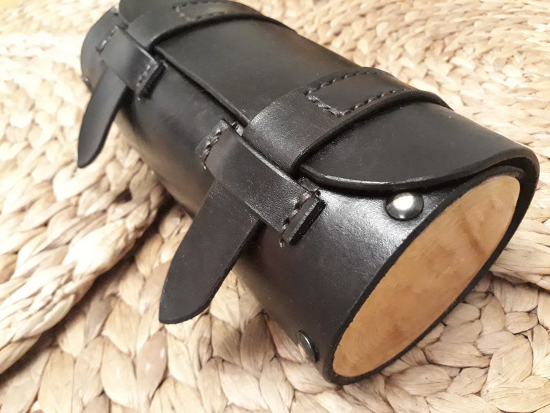 Purse,Possibles Pouch Bushcraft Survival Leather and Wood Belt Handmade