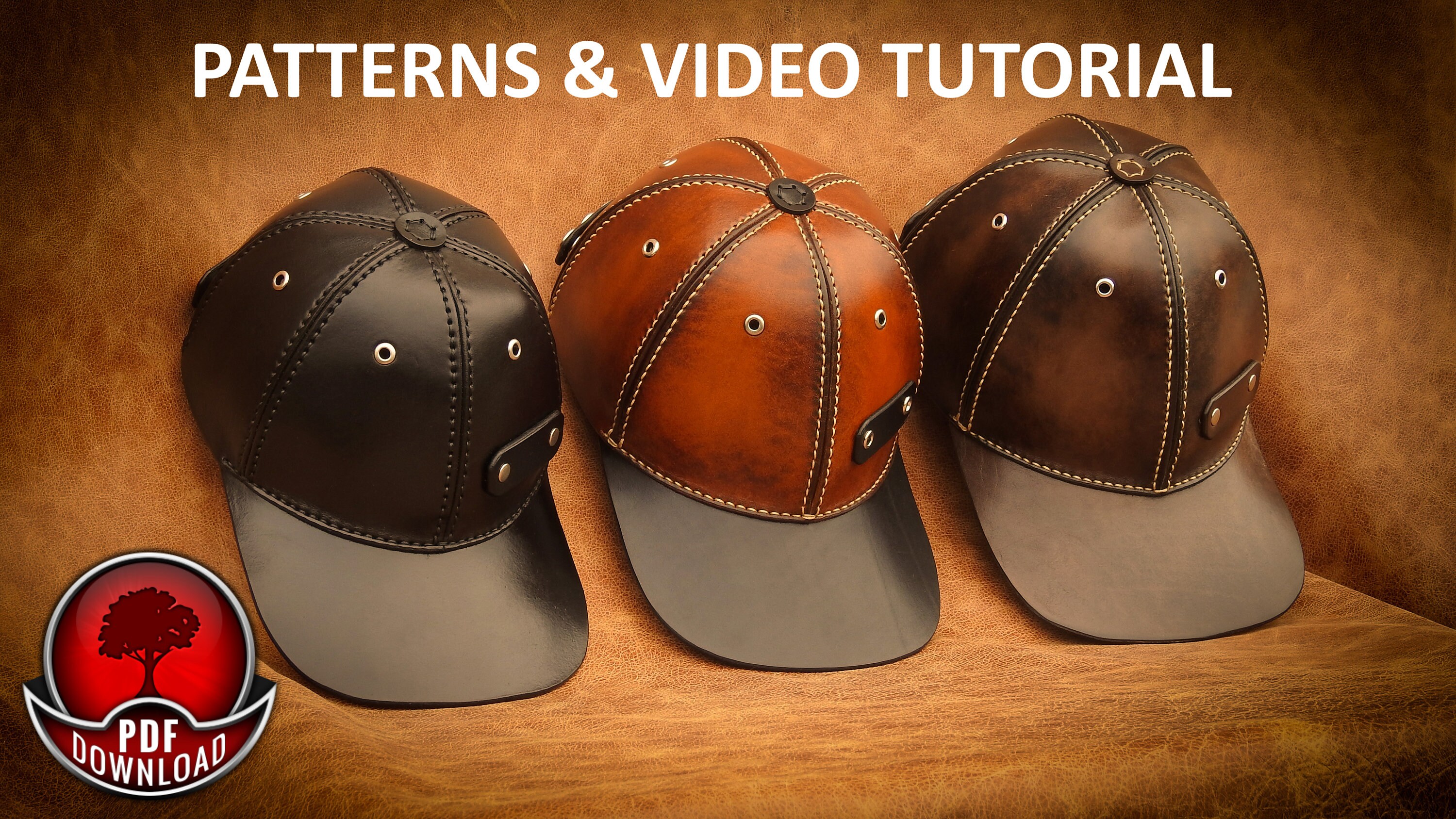 Leather Baseball Cap Pattern Baseball Cap Templates Classic | Etsy