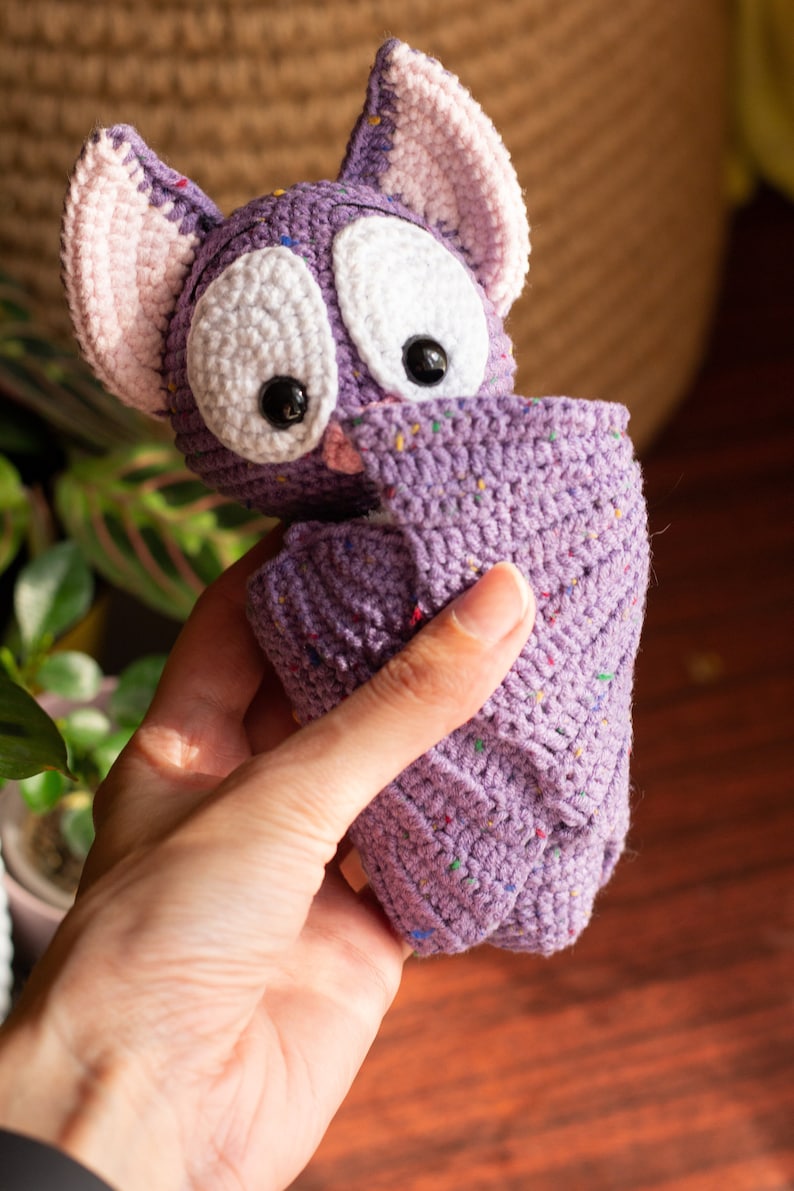 Bat crochet pattern, crochet animal amigurumi image 7