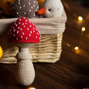 Wzór na szydełkowanie grzybka amigurumi, łatwa miękka zabawka (EN) zdjęcie 7