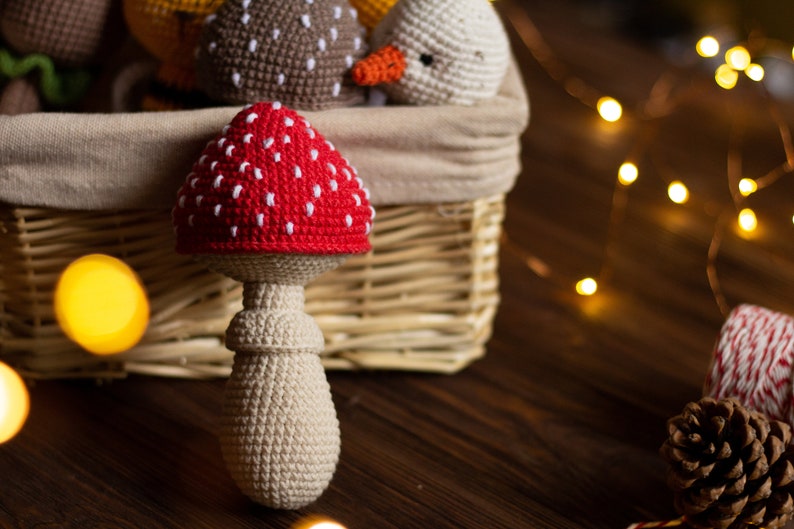 Wzór na szydełkowanie grzybka amigurumi, łatwa miękka zabawka (EN) zdjęcie 7