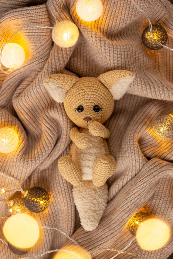 かぎ針編みのフェネックギツネのあみぐるみパターン (EN/UK) - Etsy 日本