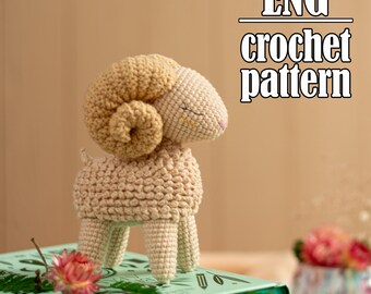 Modèle de bélier amigurumi, modèle de mouton/agneau/bélier au crochet