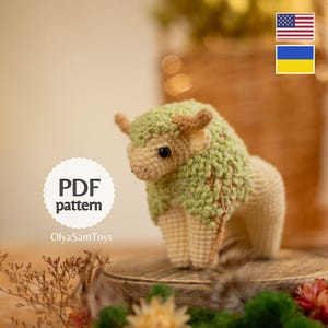 Crochet Bison Pattern, Buffalo Amigurumi, Crochet Wisent (ENG, UKR)