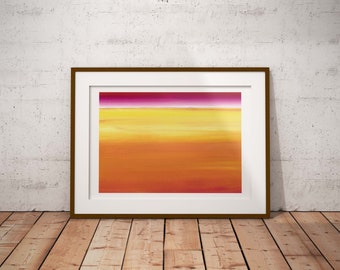 Abstract Color Field Print