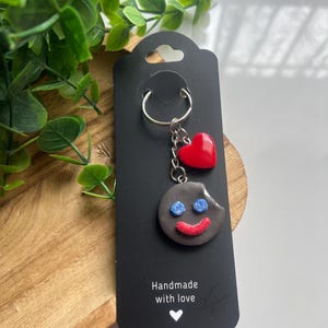 Payaso keychain/ Mexican treat/polymer Clay/ keychain/Paleta payaso/ clown / Mexico/giftideas/ gifts/ birthday gift/ handmade/ fun keychain