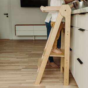 Echafaudage pliable, tabouret de cuisine, échafaudage de cuisine, tabouret d'apprentissage Montessori, tour pour tout-petits, tabouret d'apprentissage pour tout-petits, table, image 5