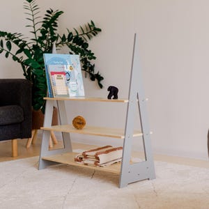 Children wardrobe Montessori clothing rack Wooden clothing rack Wood frame rack Toddler wardrobe  Kids furniture