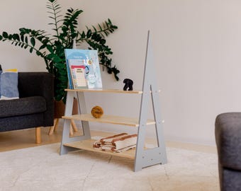 Children wardrobe Montessori clothing rack Wooden clothing rack Wood frame rack Toddler wardrobe  Kids furniture