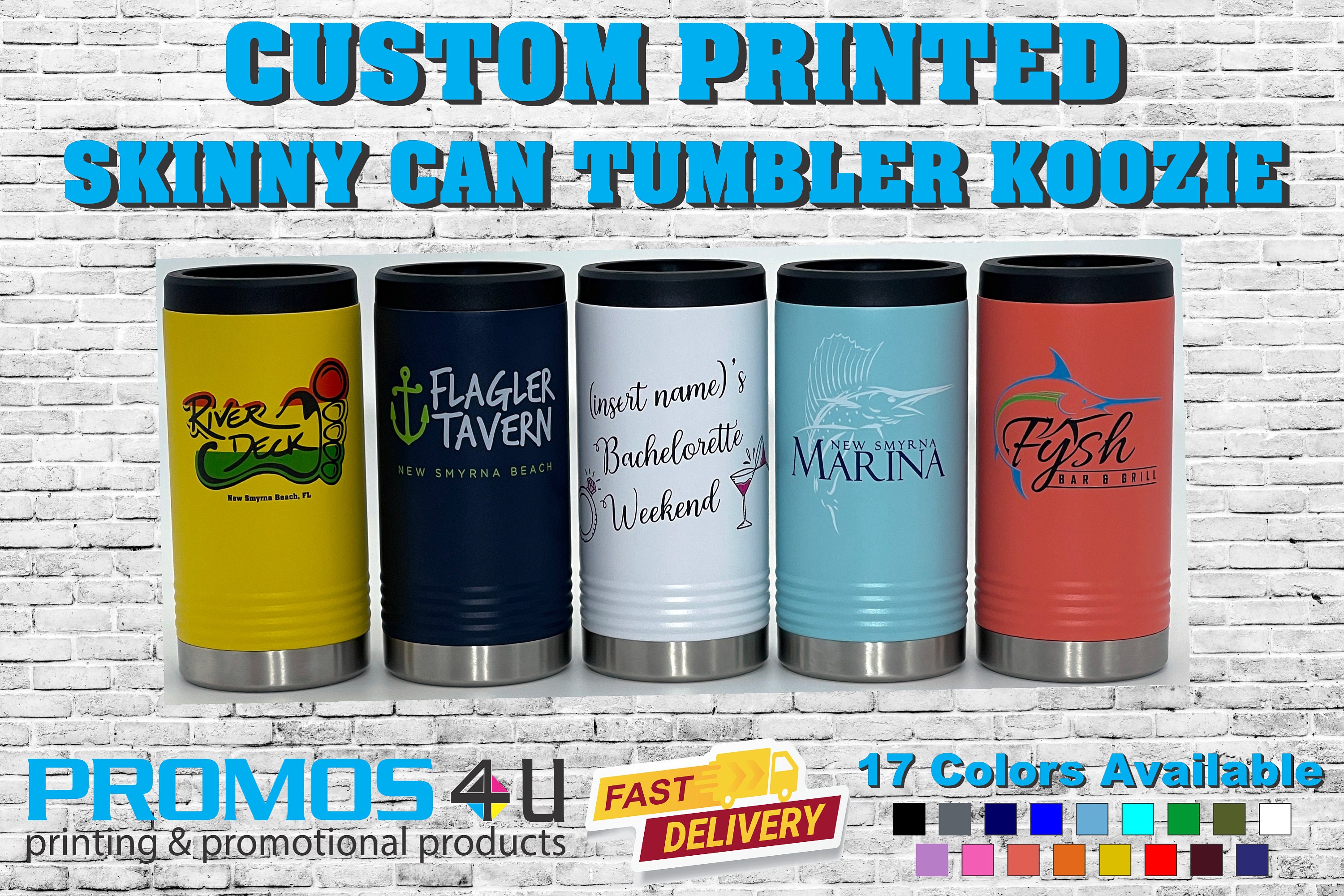 CUSTOM Slim Can Polar Camel Insulated Koozie