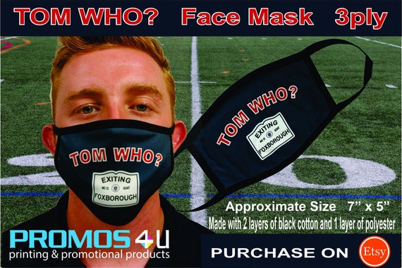 Tom Brady Face Mask Patriots Mask TB12 Bucs Face Mask Dye | Etsy