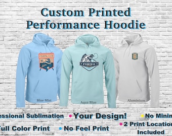 Custom Printed Performance Fleece Hoodie: Lightweight Comfort for Every Climate