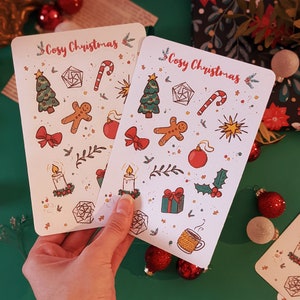 Planche de stickers de Noël