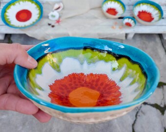 Mini Ceramic Bowl, Plate Fruits, Bowl Nuts, Home Decor, Spice Dish, Art Pottery, Jewelry Dish, Candle Holders, Gift For Her, Unique Ceramic
