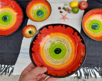 Plate Fruits, Mini Ceramic Bowl, Home Decor, Bowl Nuts, Spice Dish, Art Pottery, Jewelry Dish, Candle Holders, Gift For Her, Unique Ceramic