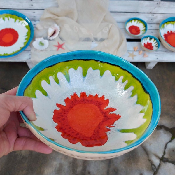 Ceramic Fruit Bowl Etsy