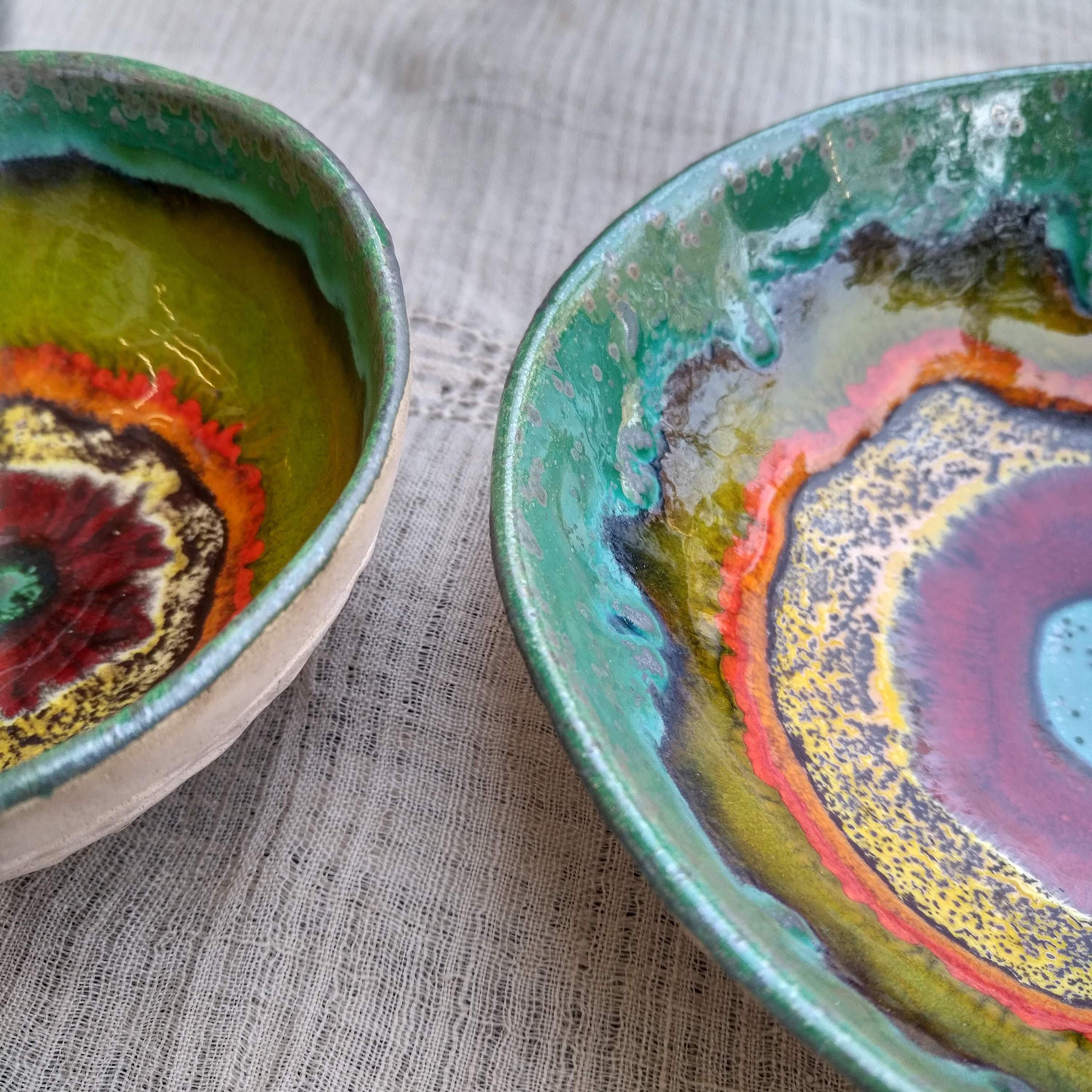 Ceramic Tapas Plate Handmade Unique Bowl Home Decor Fruits Etsy