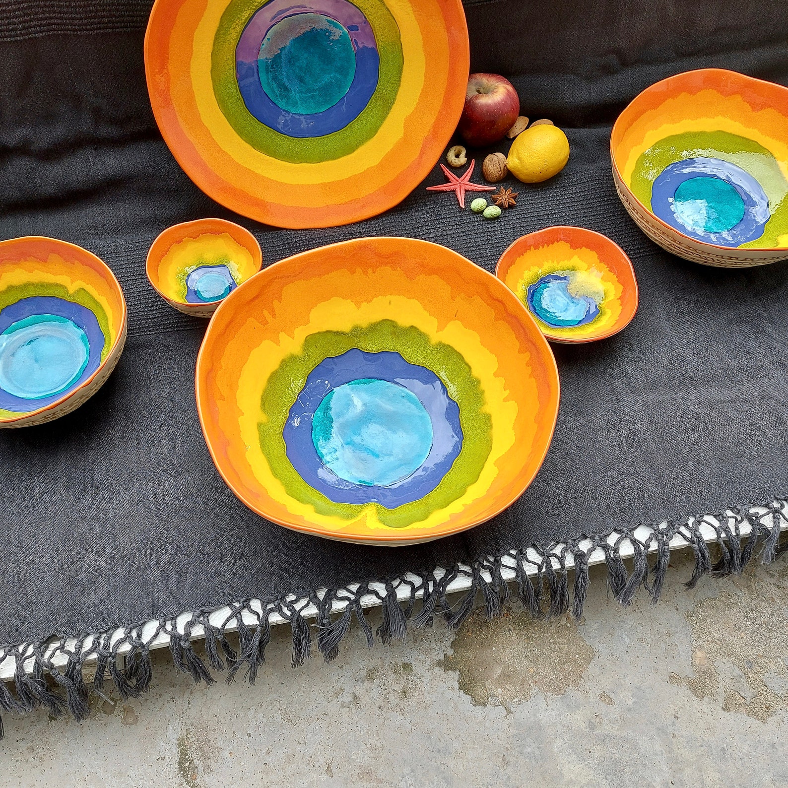 Ceramic Large Bowl Handmade Fruit Bowl Gift For Home Etsy