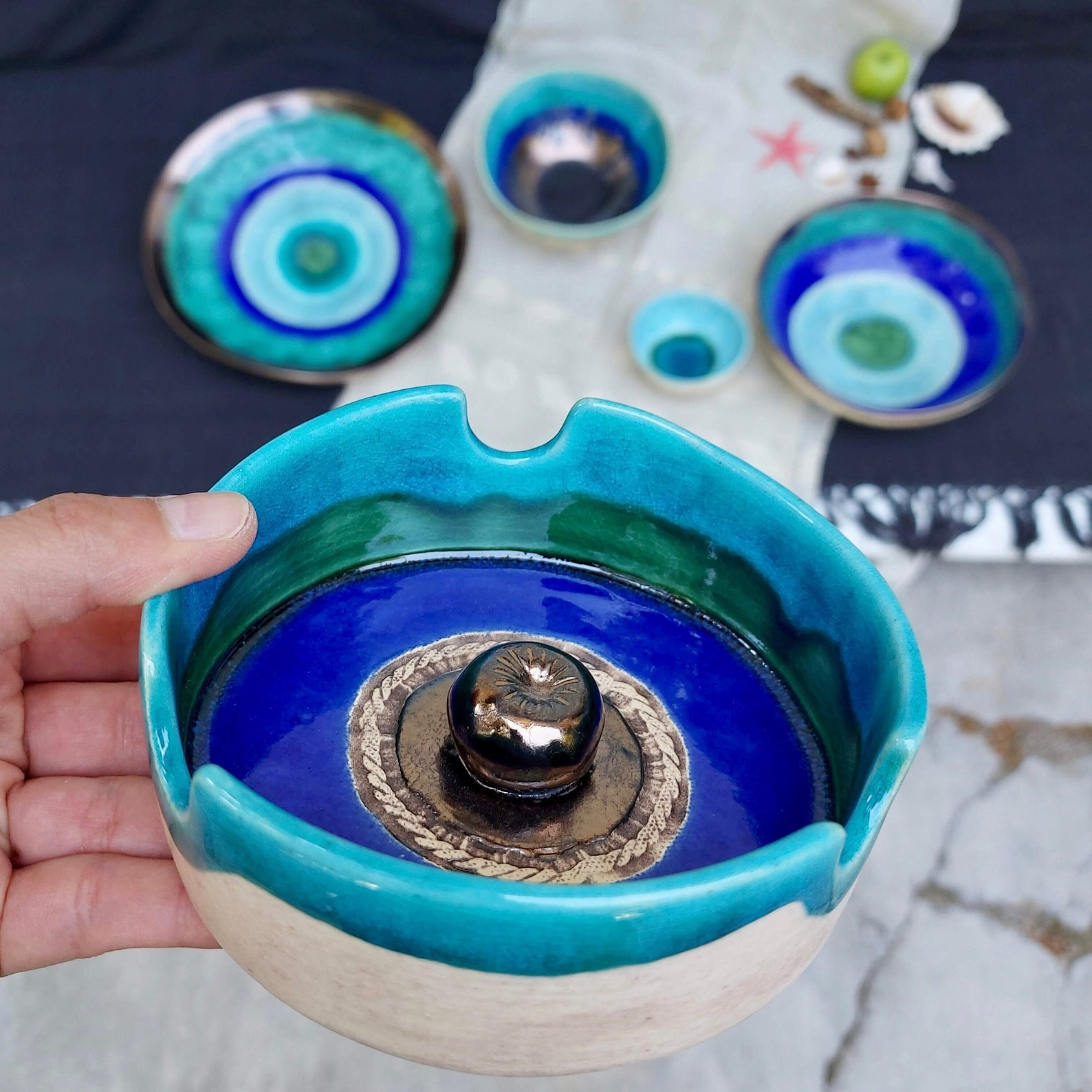 Unique Cigar Ashtray Ceramic Ashtray Handmade Ashtray Gift Etsy