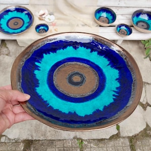 Art Ceramic Plate, Wall Plate, Home Decor, Handmade Plate, Ceramic Dish, Pottery Wall Plate, Unique Gift, Ceramic Fruit Bowl, Kitchen Decor