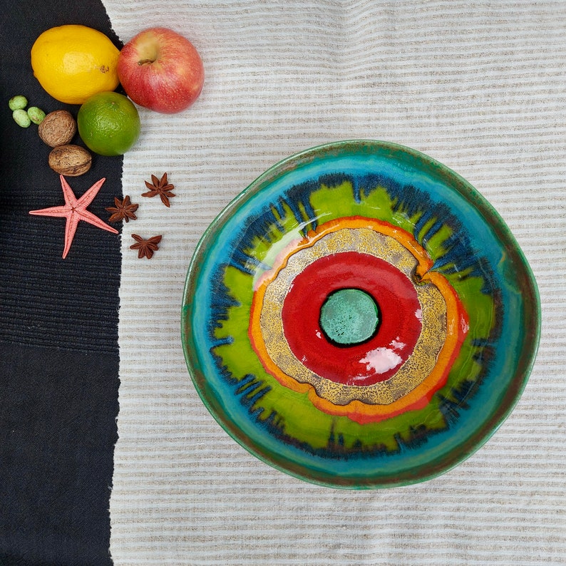 Ceramic Bowl, Handmade Pottery, Fruit Bowl, Gift For Her, Unique Ceramic, Housewarming Gift, Modern Ceramic Bowl, Home Decor, Pottery Gift image 8