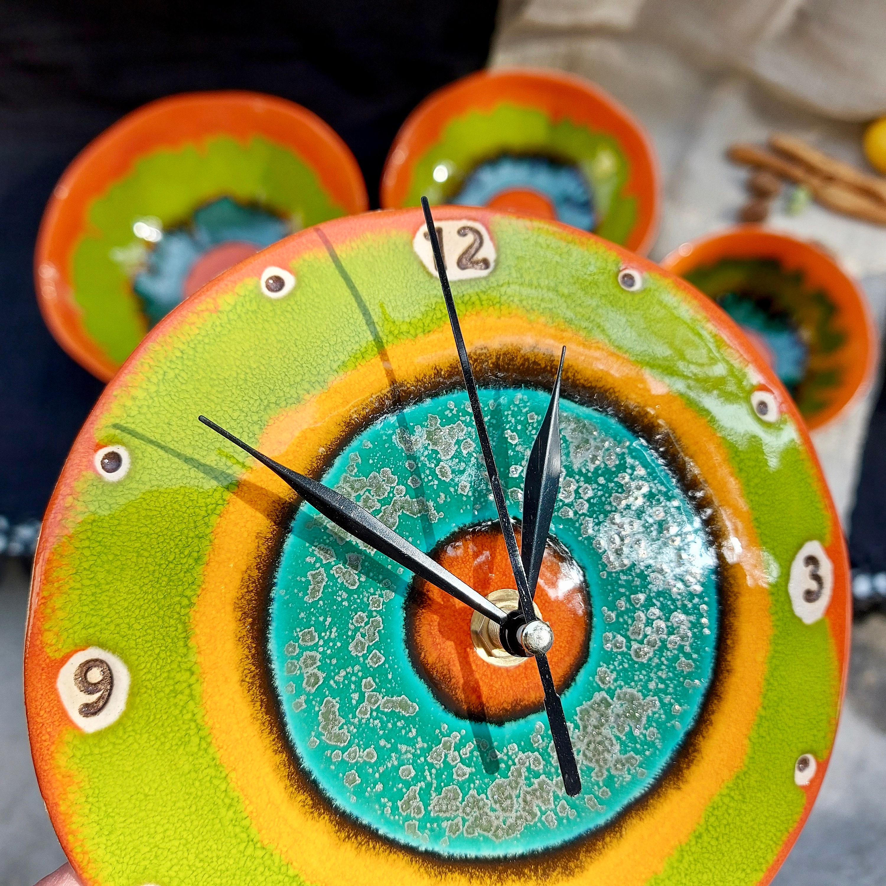 Handmade Ceramic Clock Unique Pottery Clock Gift Home Etsy