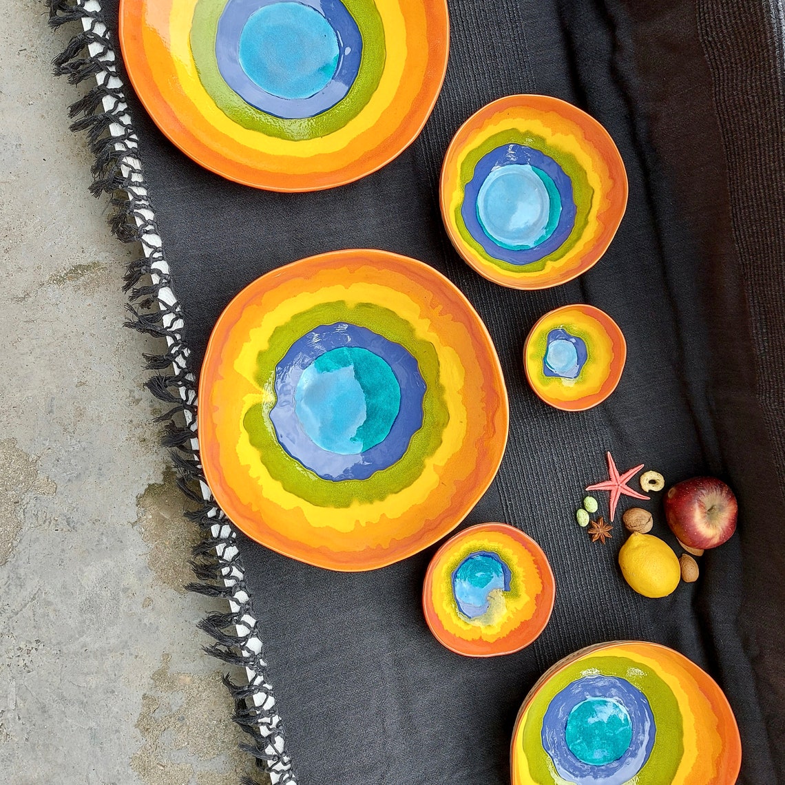 Ceramic Large Bowl Handmade Fruit Bowl Gift For Home Etsy