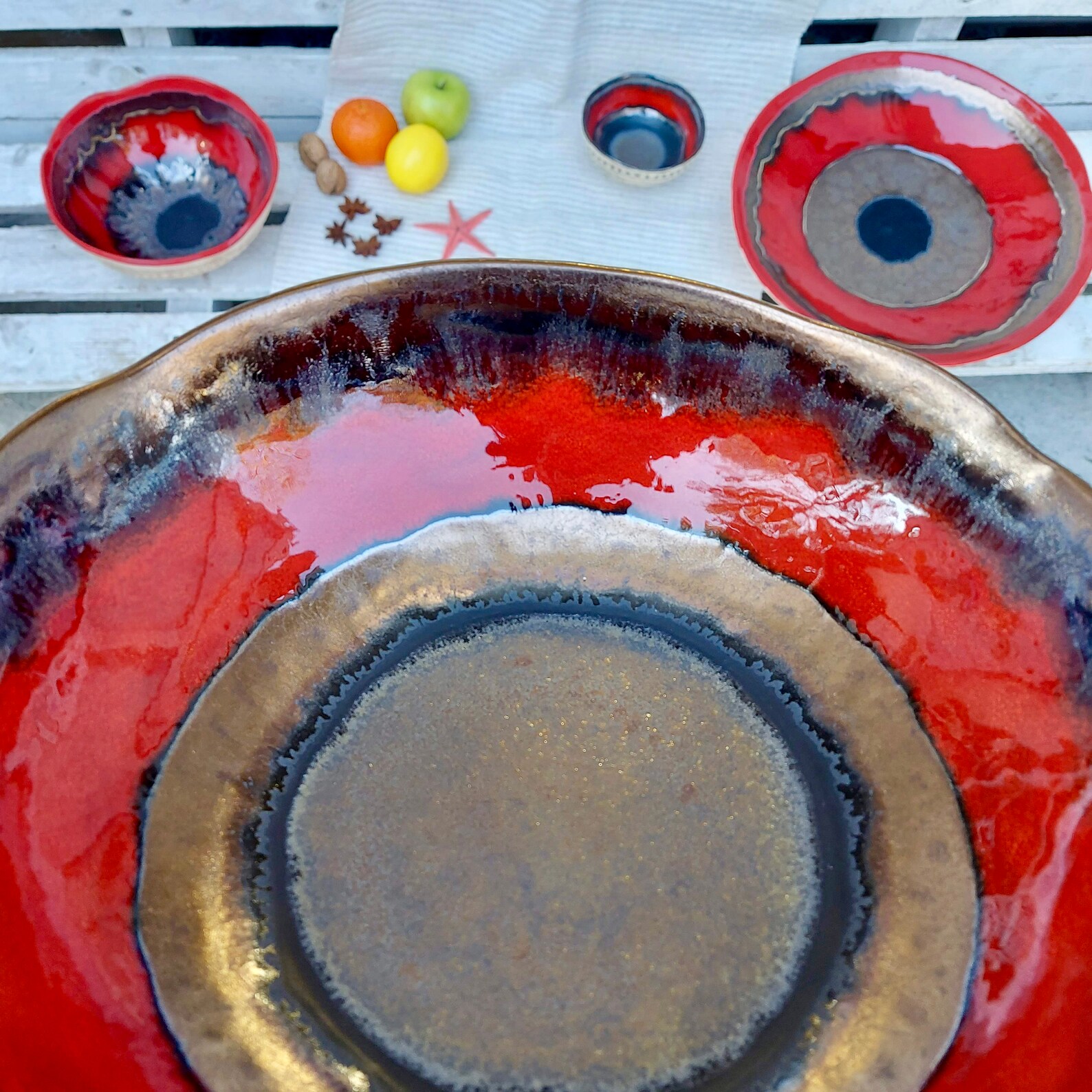 Ceramic Bowl Handmade Pottery Fruit Bowl Gift for Her Etsy