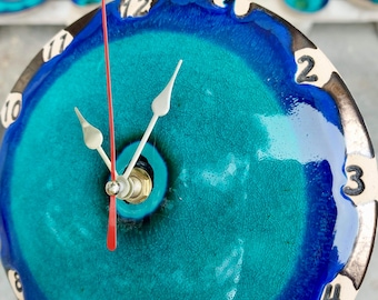 Handgemachte Keramik Wanduhr - Keramik Geschenk