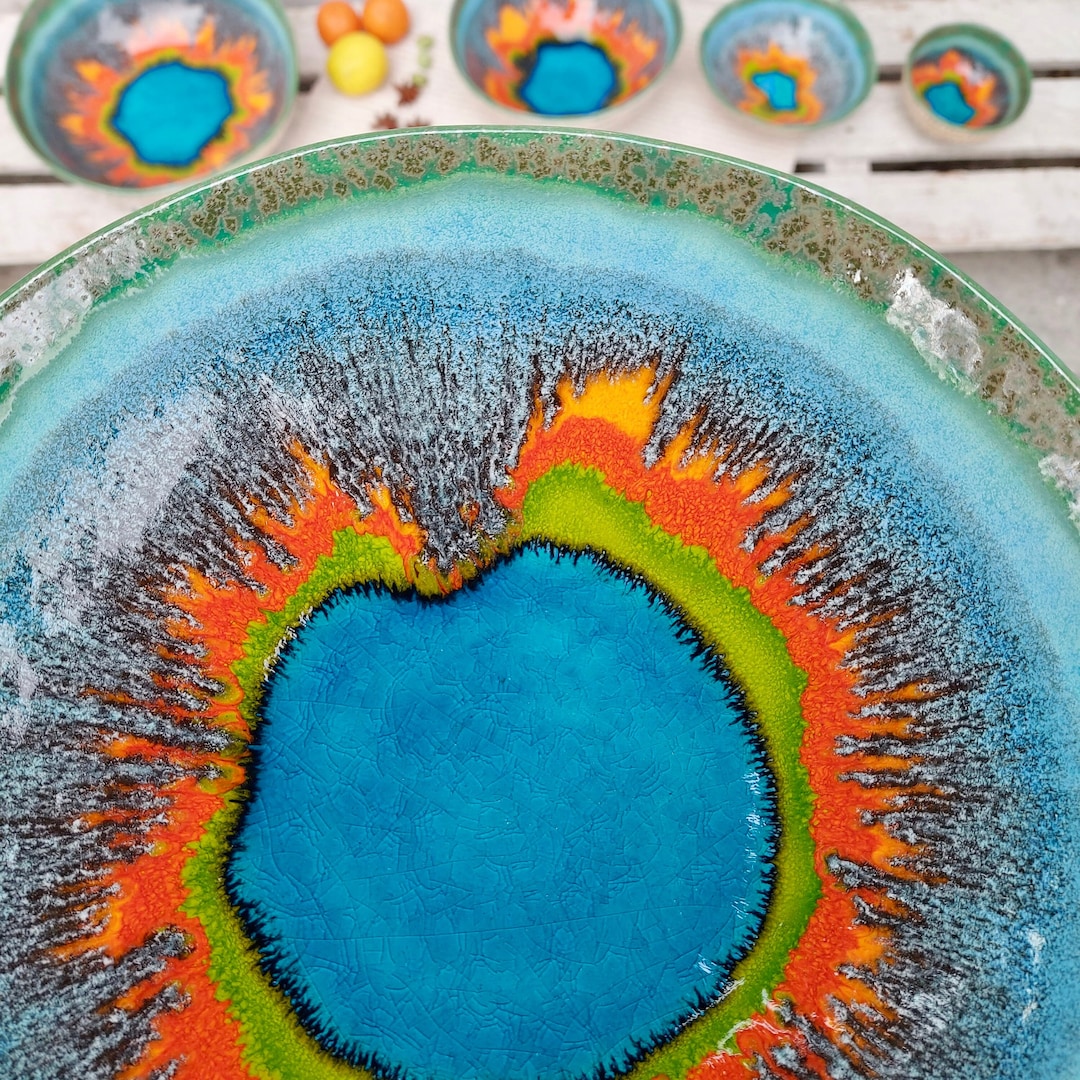 Ceramic Wall Decor Art Ceramic Handmade Pottery Wall Plate Etsy