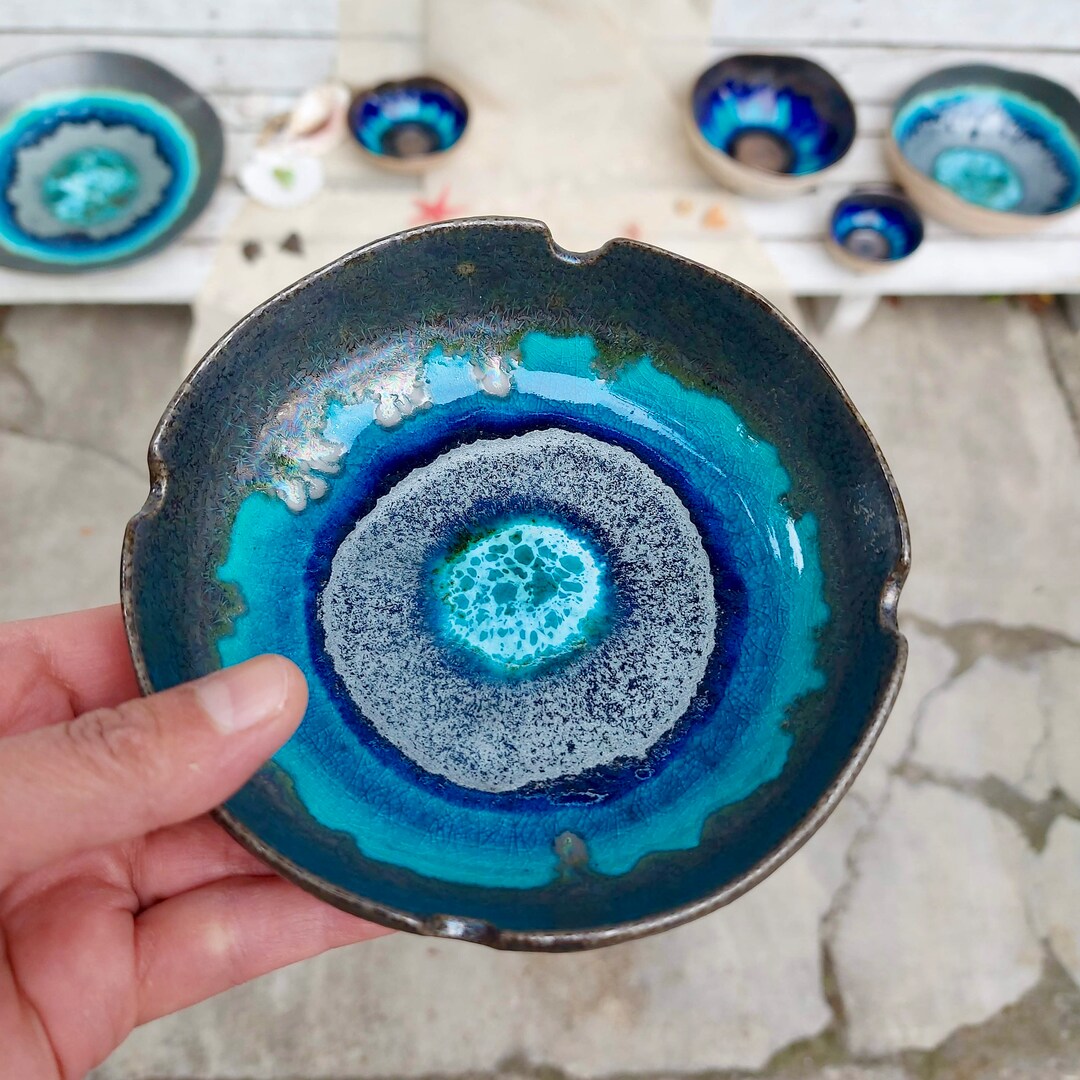 Ceramic Ashtray, Gift for Her, Art Pottery, Color Gift, Handmade