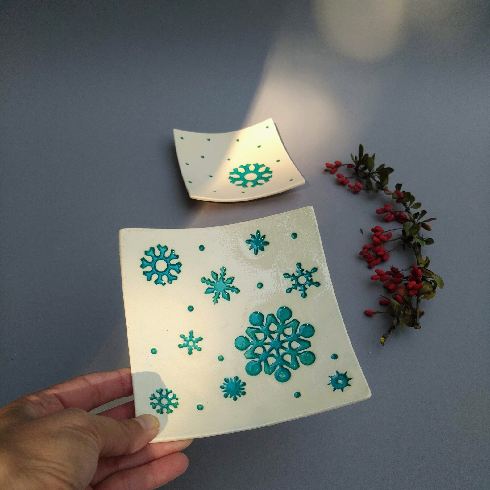 Ceramic Set Plate Pottery Plates Small Ceramic Plates Etsy