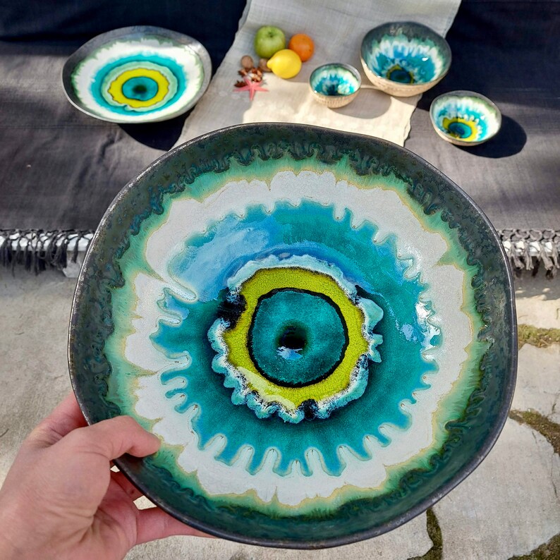 Ceramic Bowl Handmade Pottery Fruit Bowl Gift for Her Etsy