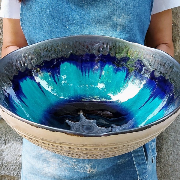 Large Pottery Bowl Etsy
