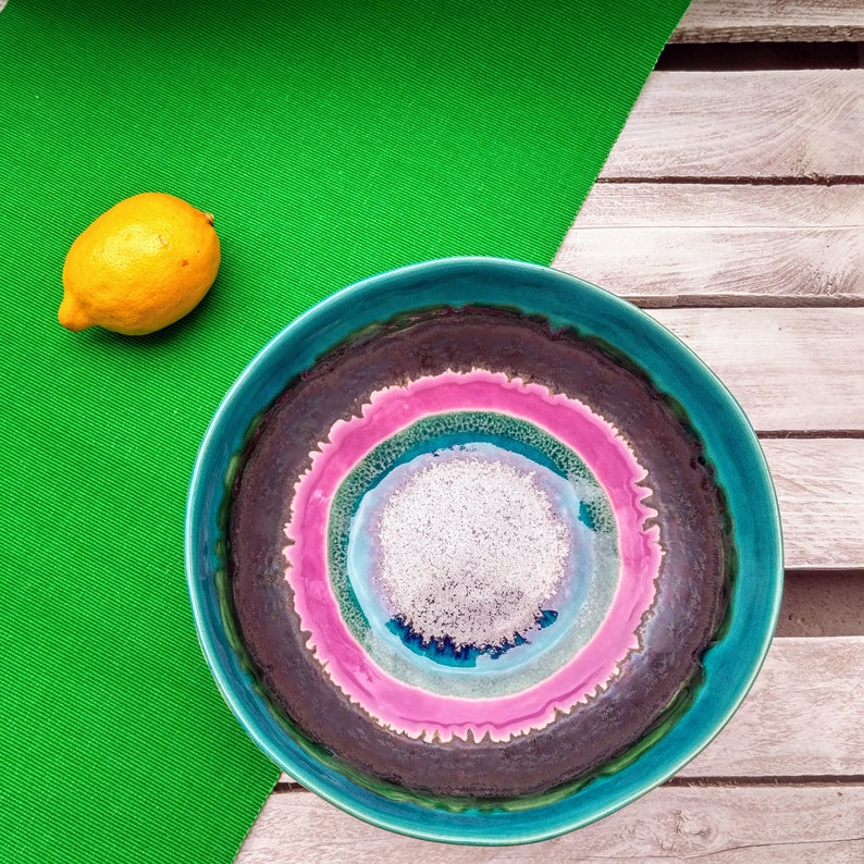 Ceramic and Pottery Housewarming Gift Handmade Ceramic Unique Gift Art Bowl Gift For Her Kitchen Decor Modern Fruit Bowl Home Decor