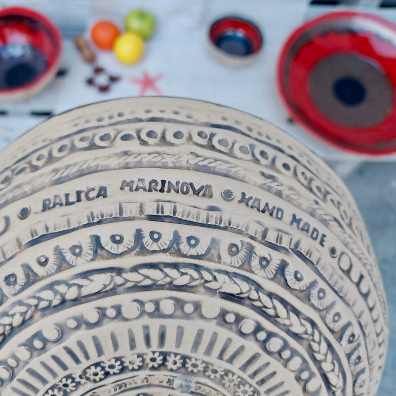 Ceramic Bowl Handmade Pottery Fruit Bowl Gift for Her Etsy